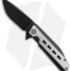 WE Knife Co. 602C Frame Lock Knife Two-Tone Titanium (3.6" Black SW)