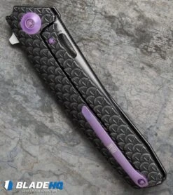 WE Knife Co. 604A Tanto Frame Lock Knife Black Titanium (3.8" Black, Satin) -We Knife Co. we knife co 604A black ti tanto BHQ 37779 er side