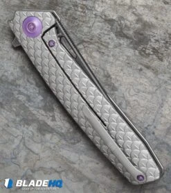 WE Knife Co. 604E Tanto Frame Lock Knife Titanium (3.8" Satin, Black) -We Knife Co. we knife co 604E tanto ti BHQ 37781 er side