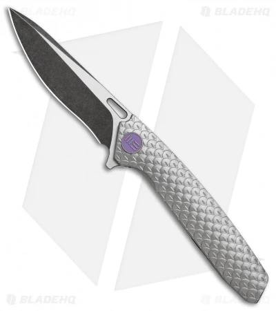 WE Knife Co. 604I Frame Lock Knife Titanium (3.8" Black, Satin) 1 WE Knife Co. 604I Frame Lock Knife Titanium (3.8" Black, Satin)