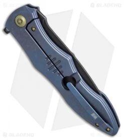 We Knife Co. 613A Frame Lock Knife Blue Titanium (4.2" Black) 5 We Knife Co. 613A Frame Lock Knife Blue Titanium (4.2" Black) -We Knife Co. we knife co 613A blue ti black BHQ 51333 er side