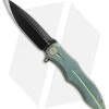 We Knife Co. 613C Frame Lock Knife Green Titanium (4.2" Black)