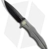 We Knife Co. 613E Frame Lock Knife Gray Titanium (4.25" Black)