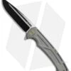 We Knife Co. 614E Frame Lock Knife Gray Titanium (4.125" Black/Satin)