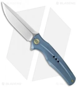WE Knife Co. 601 Frame Lock Knife Blue Titanium (3.75" Satin)