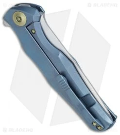 WE Knife Co. 601 Frame Lock Knife Blue Titanium (3.75" Satin) 5 WE Knife Co. 601 Frame Lock Knife Blue Titanium (3.75" Satin) -We Knife Co. we knives 601 blue satin side cm