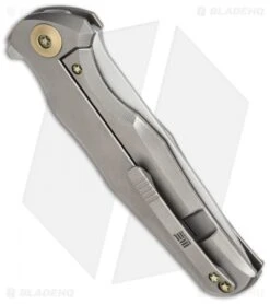 WE Knife Co. 601J Frame Lock Knife Gray Titanium (3.75" Satin) -We Knife Co. we knives 601 plain side cm